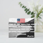 Politiek Briefkaart (Staand voorkant)