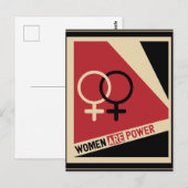 Politiek briefkaart voor feministische kunst (Voorkant / Achterkant)