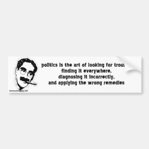 politiek bumpersticker