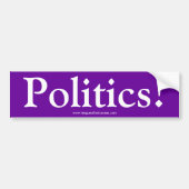"Politiek" bumpersticker (Voorkant)