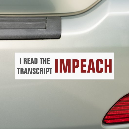 politiek bumpersticker (Op auto)