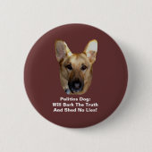 Politiek Button Shepherd Dog Round (Voorkant)