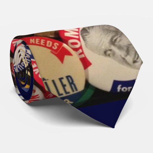 Politiek Button Stropdas (Opgerold)