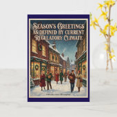 Politiek Correct Kantoor Kerstmis Kaart (Gele Bloem)