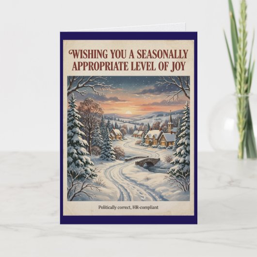 Politiek Correct Kerstmis Kantoor Kaart (Voorkant)