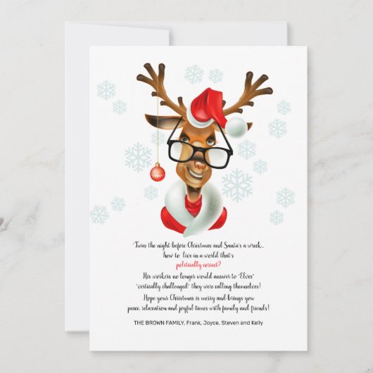 Politiek correct kerstWenskaart Feestdagenkaart (Voorkant)