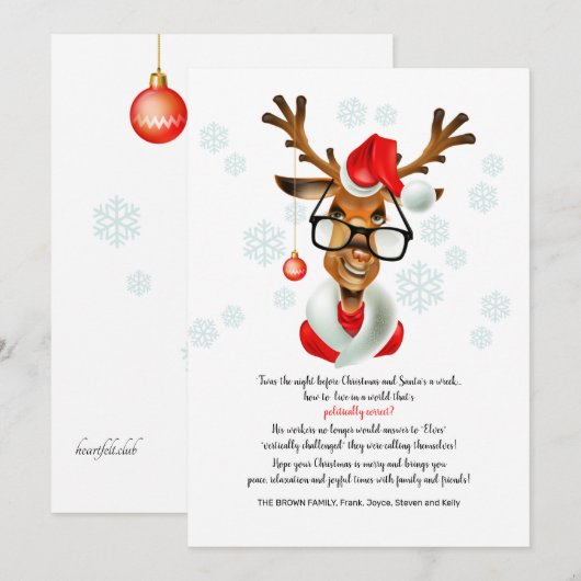 Politiek correct kerstWenskaart Feestdagenkaart (Voorkant / Achterkant)