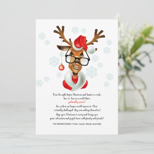 Politiek correct kerstWenskaart Feestdagenkaart (Staand voorkant)