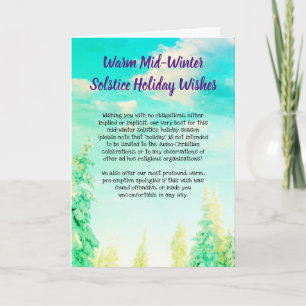 Politiek correct niet-offensief feestdagen kaart