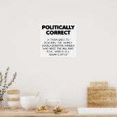Politiek correct Poster van Funny (Keuken)