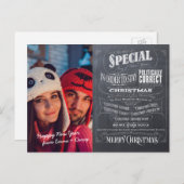 Politiek correct wakker schoolbord Kerstmis Feestdagenkaart (Voorkant / Achterkant)