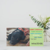 Politiek correcte Kerstmiskaart van de Feestdagenkaart (Staand voorkant)