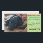 Politiek correcte Kerstmiskaart van de Feestdagenkaart<br><div class="desc">(satire) politiek correcte Kerstmiskaart van de Kerstmisvakantie. Neem uw foto of gebruik op zoals is.</div>