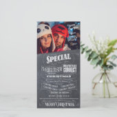 Politiek Correcte Onjuiste Kerstmis van het Bord Feestdagenkaart (Staand voorkant)