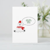 Politiek correcte vakantie bedankkaart (Staand voorkant)