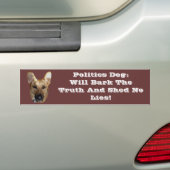Politiek duitse herderhond zal de waarheid in de w bumpersticker (Op auto)