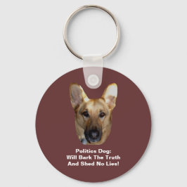 Politiek Duitse Sleutelhanger Shepherd Dog Round B