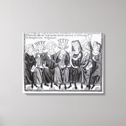 Politiek en muzikaal congres canvas afdruk (Voorkant)