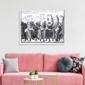 Politiek en muzikaal congres canvas afdruk (Insitu (Woonkamer))