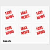 Politiek fake News Vierkante Sticker (Vel)