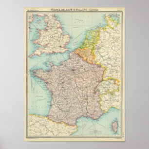 Politiek Frankrijk, België en Nederland Poster