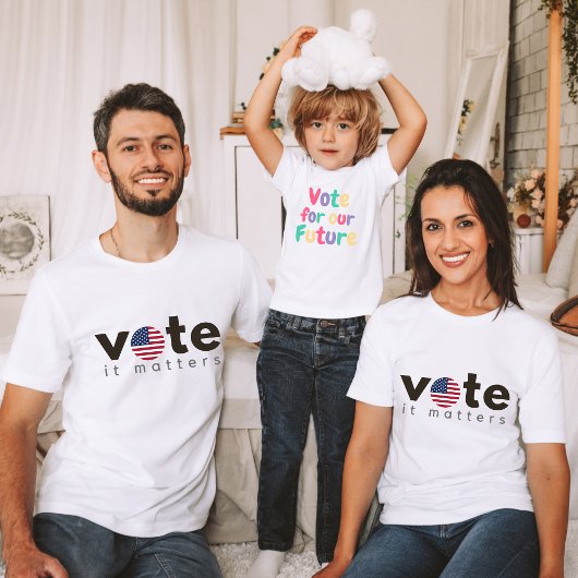 Politiek geschenk 2024 Verkiezing Stemming it Matt T-shirt