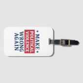 Politiek geweld weer verkeerd doen bagagelabel (Voorkant (horizontaal))