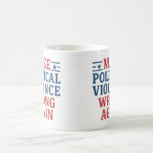 Politiek geweld weer verkeerd doen koffiemok (Center)