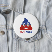 Politiek hot mess - - ronde button 4,0 cm (In situ)