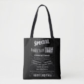 Politiek in/Correct Chalkboard Vrolijk Kerstfeest Tote Bag (Voorkant)