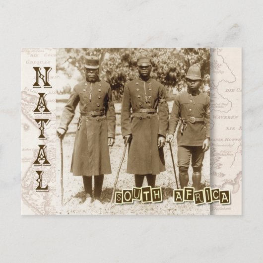Politiek in Natal, Zuid-Afrika Briefkaart (Voorkant)