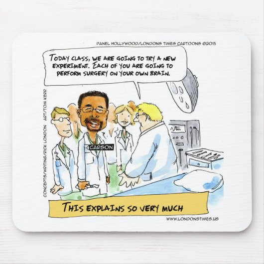 Politiek: Is er hersenchirurgie nodig? Muismat (Voorkant)