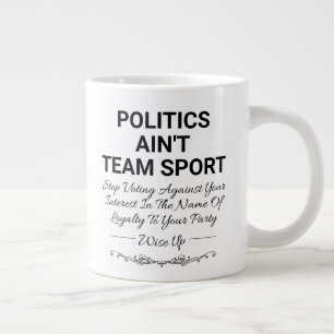 Politiek is geen teamsport grote koffiekop