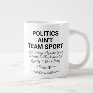 Politiek is geen teamsport grote koffiekop