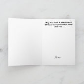 politiek K-9 Dogs Silhouette kerstkaart Kaart (Binnen)