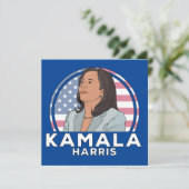 Politiek Kamala Harris Bedankkaart (Staand voorkant)