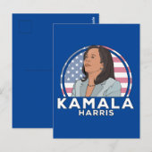 Politiek Kamala Harris Briefkaart (Voorkant / Achterkant)