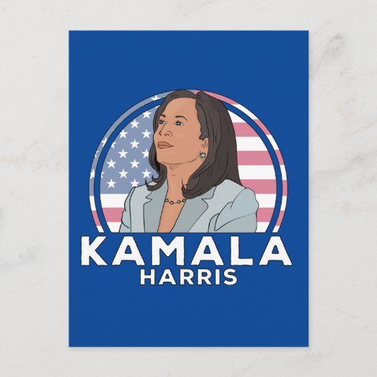 Politiek Kamala Harris Briefkaart (Voorkant)