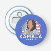 Politiek Kamala Harris Button Flesopener (Voorkant)
