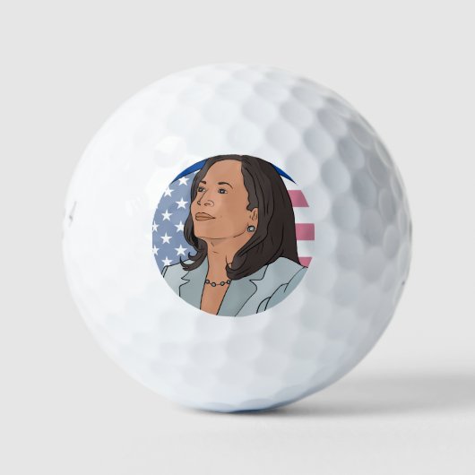 Politiek Kamala Harris Golfballen (Voorkant)