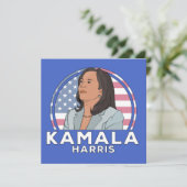 Politiek Kamala Harris Kaart (Staand voorkant)