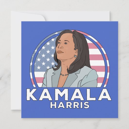 Politiek Kamala Harris Kaart (Voorkant)