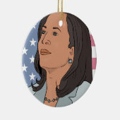 Politiek Kamala Harris Keramisch Ornament (Rechts)