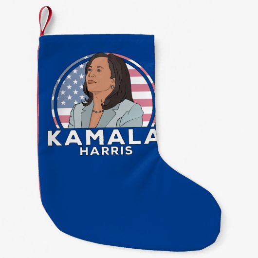 Politiek Kamala Harris Kleine Kerstsok (Voorkant)