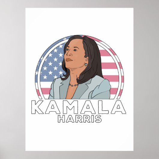 Politiek Kamala Harris Poster (Voorkant)