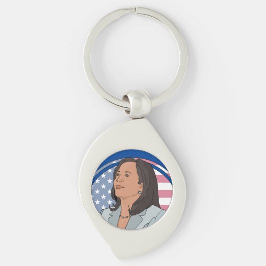 Politiek Kamala Harris Sleutelhanger (Voorkant)