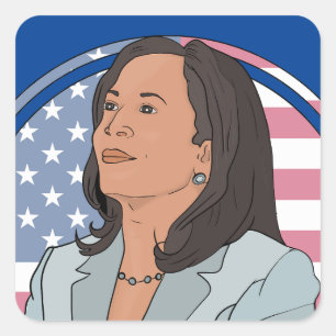 Politiek Kamala Harris Vierkante Sticker
