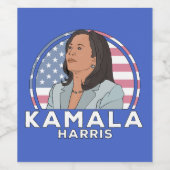 Politiek Kamala Harris Wijn Etiket (Enkel label)