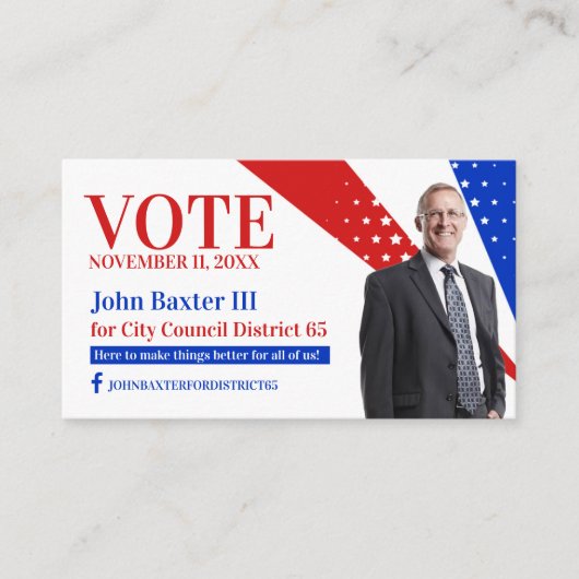 Politiek Kantoor-Visitekaartje Visitekaartje (Voorkant)