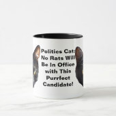 Politiek katten geen ratten zullen in Kantoor zijn Mok (Midden)